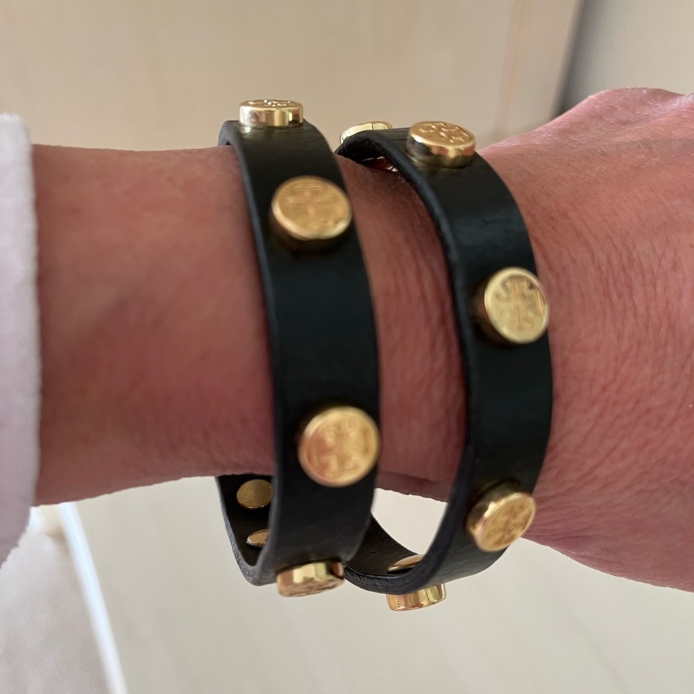Tory Burch Double Wrap Logo Bracelet